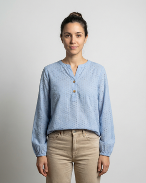 SLOWLY BLUSA BRODERIE