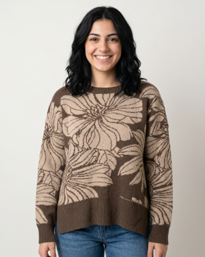 SLOWLY SWEATER CON FLORES